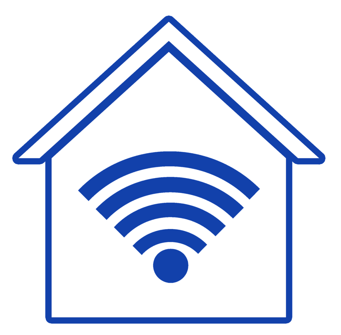 Home Icon with WiFi Signal